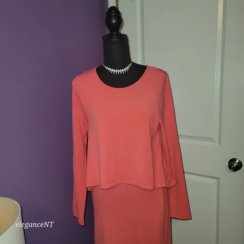 Coral Women's All In One Dress Sz:L - Picture 2 of 10
